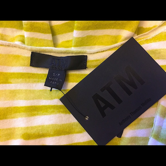 ATM Anthony Thomas Melilla watercolor Stripe Dress - Picture 12 of 12